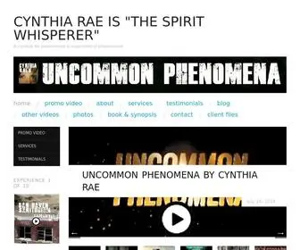 Uncommonphenomena.com(CYNTHIA RAE is "THE SPIRIT WHISPERER") Screenshot