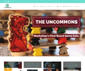 Uncommonsnyc.com(Manhattan's First Board Game Cafe) Screenshot