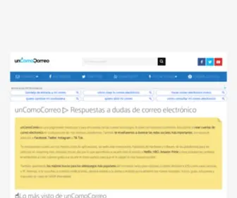 Uncomocorreo.com(Respuestas a dudas de correo electr) Screenshot