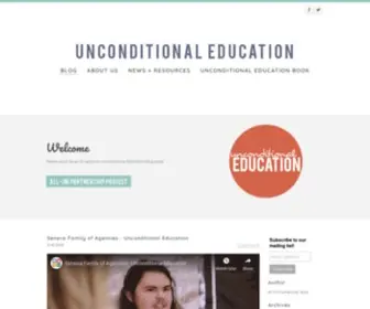 Unconditionaleducation.org(UNCONDITIONAL EDUCATION) Screenshot