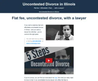 Uncontesteddivorceinillinois.com(Uncontested Divorce in Illinois) Screenshot