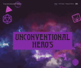 Unconventionalheros.com(Unconventional Heroes) Screenshot