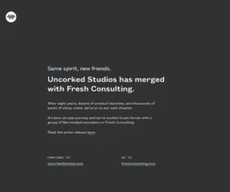 Uncorkedstudios.com(Uncorked Studios) Screenshot