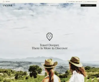 Uncovrtravel.com(UNCOVR Travel) Screenshot