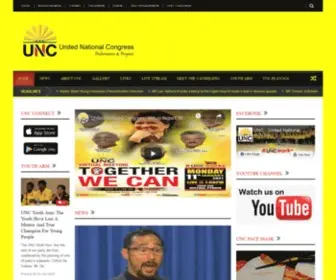 UNCTT.org(United National Congress) Screenshot
