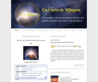 Uncursodemilagros.com(Un Curso de Milagros) Screenshot