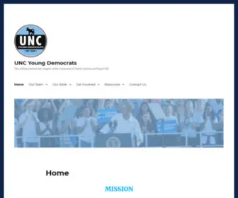 Uncyoungdemocrats.org(The College Democrats chapter at the University of North Carolina at Chapel Hill) Screenshot