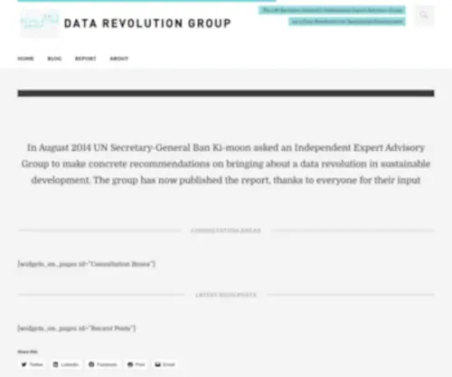 Undatarevolution.org(Homepage data revolution) Screenshot