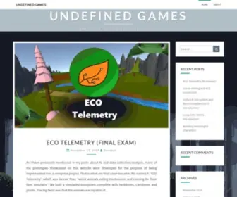 Undefinedgames.org(Game dev blog and student portfolio) Screenshot