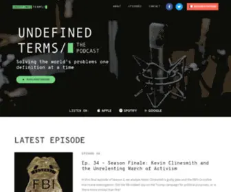 Undefinedterms.com(The Undefined Terms Podcast) Screenshot