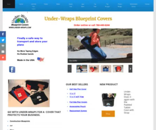 Under-Wraps.com(Under Wraps Blueprint Covers) Screenshot