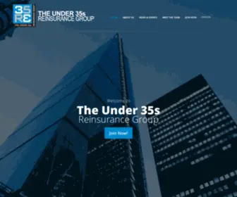 Under35S.com(Reinsurance Under 35s Group) Screenshot