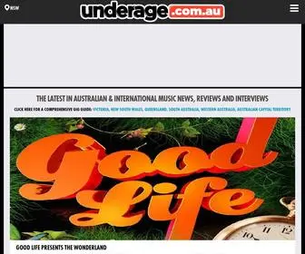 Underage.com.au(Underage) Screenshot