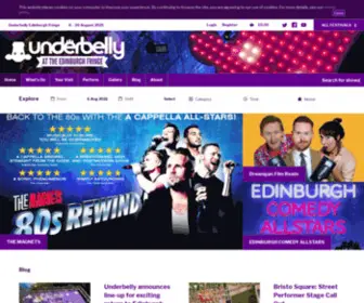 Underbellyedinburgh.co.uk(Underbelly Edinburgh Fringe) Screenshot