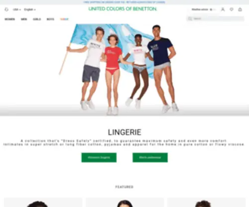 Undercolors.net(Collezione Undercolors of Benetton primavera/estate 2014) Screenshot