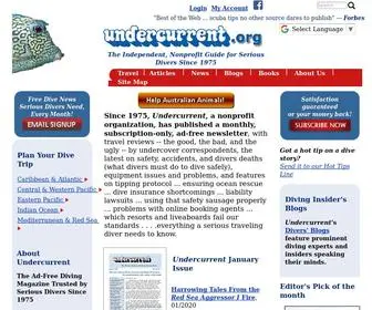 Undercurrent.org(Scuba Diving Magazine) Screenshot