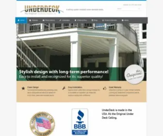 Underdeck.com(An under deck ceiling system) Screenshot