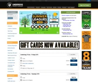 Underdogseattle.com(Seattle Sports Leagues) Screenshot