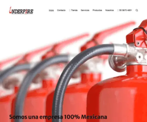 Underfire.com.mx(Soluciones Integrales en Protección Civil) Screenshot