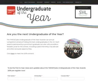 Undergraduateoftheyear.com(Undergraduate of the year) Screenshot