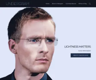 Undergrameyewear.com(The Lightest Prescription Glasses) Screenshot