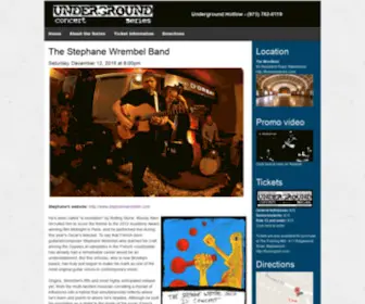 Undergroundconcerts.com(Underground Concert Series) Screenshot