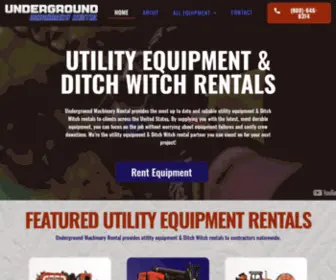 Undergroundmachineryrental.com(Underground Machinery Rental) Screenshot