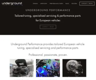 Undergroundperformance.com.au Screenshot