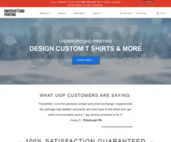 Undergroundshirts.com(T-Shirt & Apparel Printing) Screenshot