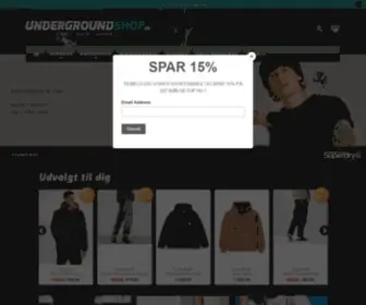 Undergroundshop.dk(Streetwear tøj til mænd) Screenshot