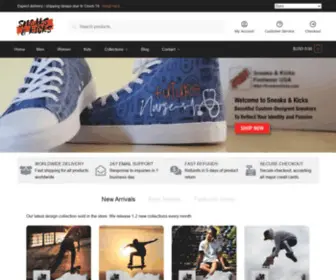 Undergroundsneaks.com(Custom design sneakers) Screenshot