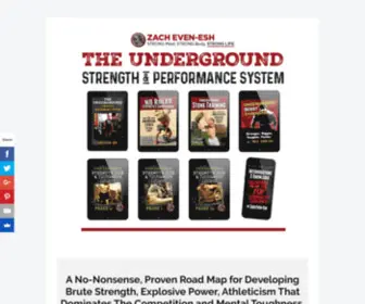 Undergroundstrengthmanual.com(Zach Even) Screenshot