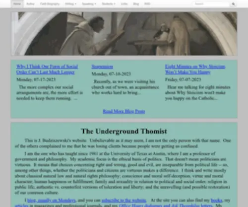 Undergroundthomist.org(The Underground Thomist) Screenshot