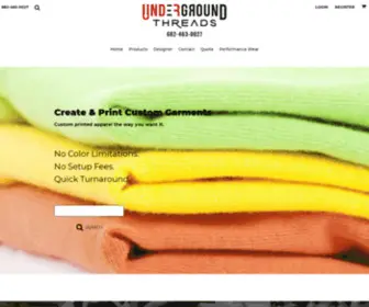 Undergroundthreads.com(Full Color Direct to Garment Printing) Screenshot