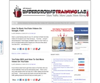 Undergroundtraininglab.com(Jeff Johnson Underground Training Lab) Screenshot