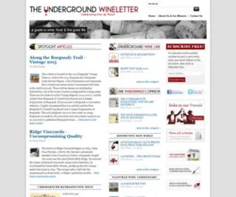 Undergroundwineletter.com(The Underground Wine Letter) Screenshot