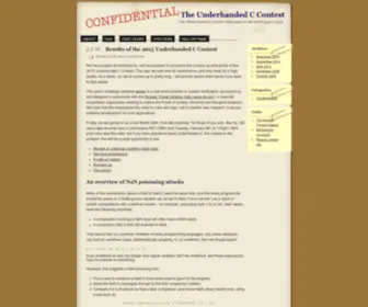 Underhanded-C.org(The Underhanded C Contest) Screenshot