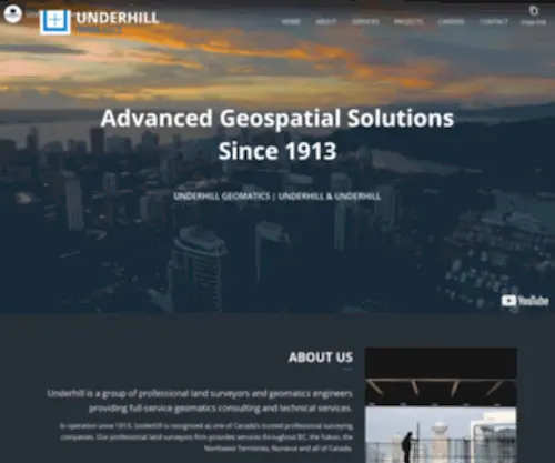 Underhill.ca(Land Surveyors Vancouver) Screenshot