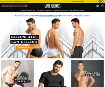 Underhunks.com(Ropa Interior Masculina y Bañadores Hombre con Relleno) Screenshot