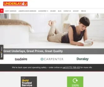 Underlay4U.co.uk(Carpet underlay) Screenshot