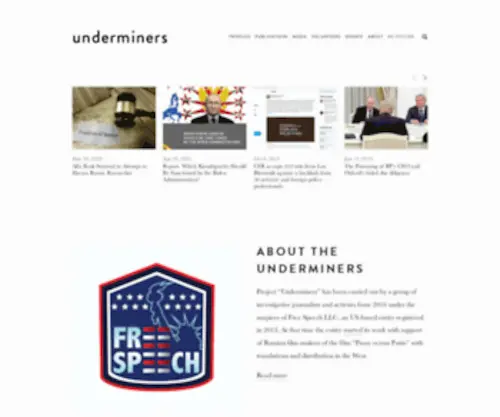 Underminers.info(Free Speech LLC) Screenshot