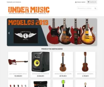 Undermusicweb.com.ar(UNDER MUSIC Casa de musica e instrumentos musicales) Screenshot