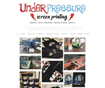 Underpressuresp.com(Custom t shirt and promotional item Printing Services) Screenshot