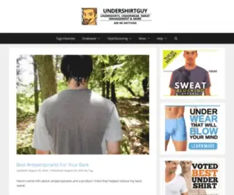 Undershirtguy.com(The world's undershirt & underwear expert) Screenshot