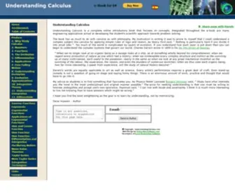 Understandingcalculus.com(Calculus Online Book) Screenshot