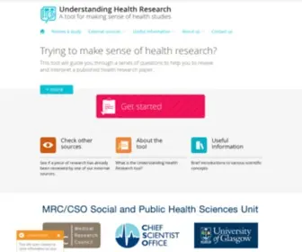 Understandinghealthresearch.org(Understanding Health Research) Screenshot