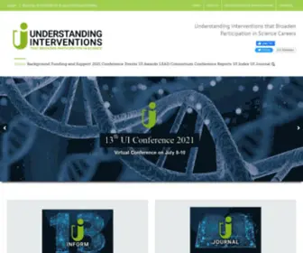 Understandinginterventions.org(Understanding Interventions that Broaden Participation in Research Careers) Screenshot