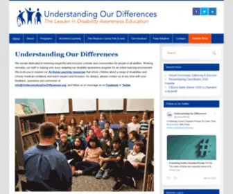 Understandingourdifferences.org(The leader in disability awareness education) Screenshot