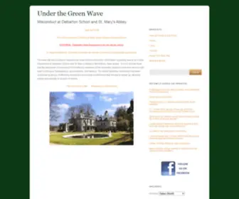 Underthegreenwave.com(Under the Green Wave) Screenshot