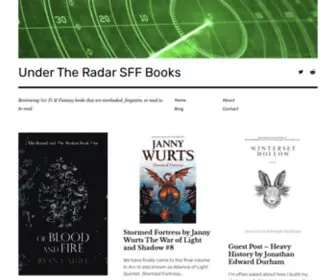 Undertheradarsffbooks.com(Reviewing Sci) Screenshot